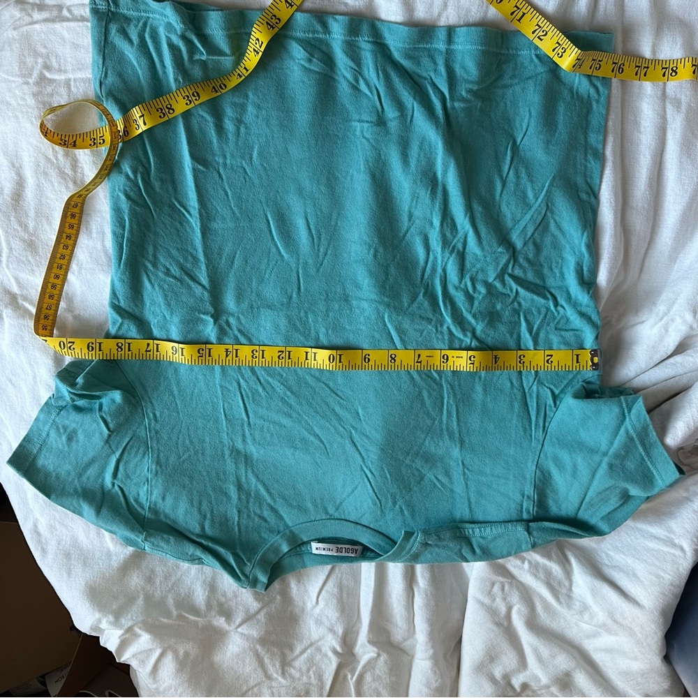 Agolde turquoise T shirt - Picture 4 of 7